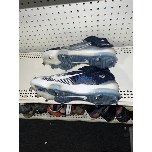 Nike Force Zoom Trout 7 Mens Metal Baseball Cleats Size 14 Navy Blue White - Picture 4 of 6